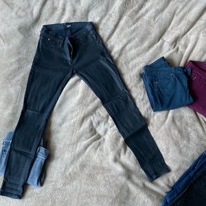SOLD Hudson Jeans - Skinny Ankle Waxed Black Denim - Size 26